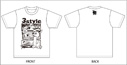 3style/3style Tシャツ白x黒  Sサイズ