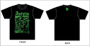 3style/3style Tシャツ黒x緑 Mサイズ